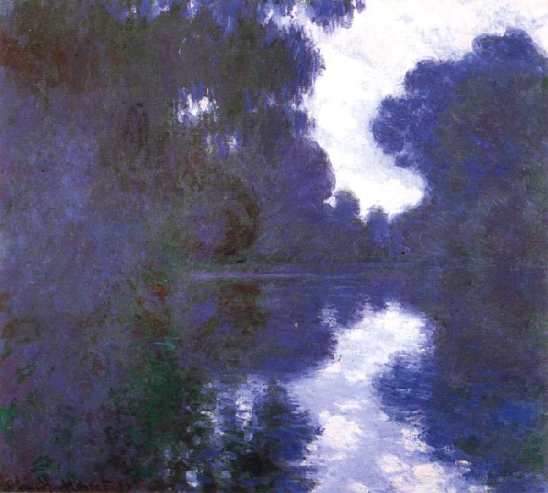 Claude Monet Morning on the Seine,Clear Weather oil painting picture